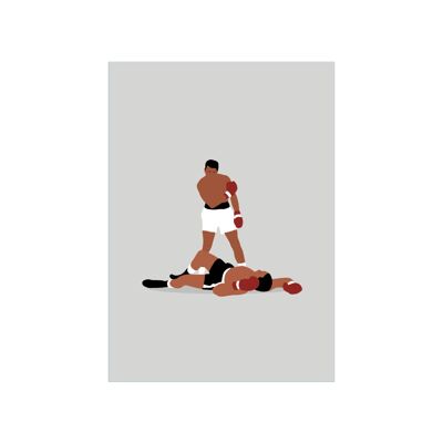Muhammad Ali - Print - Din A4 - ohne Rahmen - ohne Rahmen