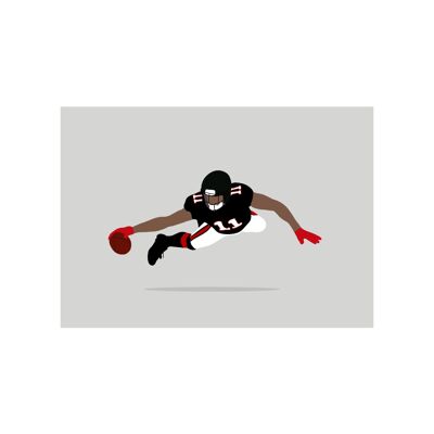 Julio Jones - Print - Din A4 - ohne Rahmen - ohne Rahmen