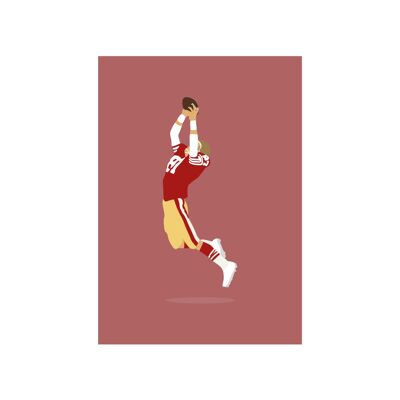 Dwight Clark - Print - Din A4 - ohne Rahmen - ohne Rahmen