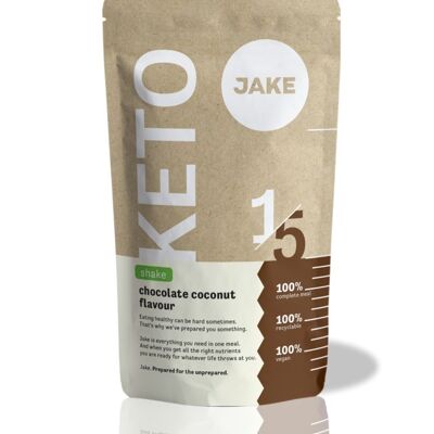 Batido de chocolate y coco Jake Keto