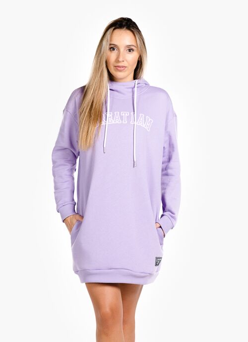 Oversized hoodie college lavender