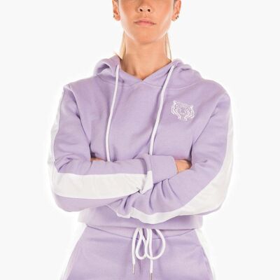 Hoodie cropped unique lavander