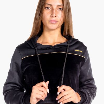 Hoodie cropped golden night