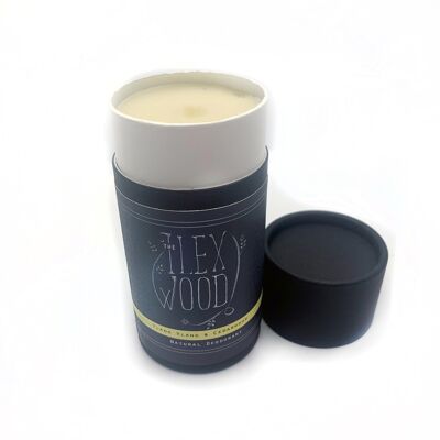 Ylang Ylang & Cedarwood Natural Deodorant - 70ml. Natural Deodorant Stick, Plastic Free, Eco Friendly, Cruelty Free for Women & Men, Hand crafted and free from Toxins and Aluminium.