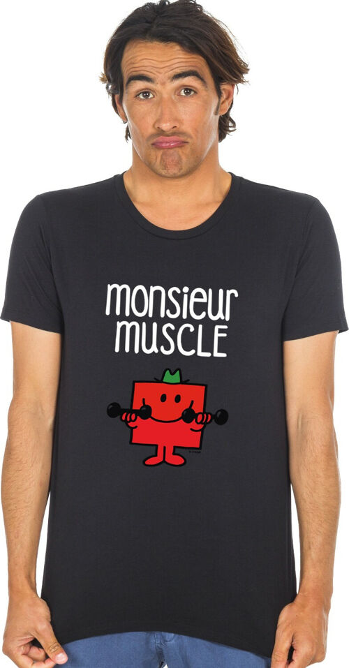 Tshirt noir monsieur muscle