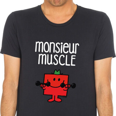 MAGLIETTA MONSIEUR MUSCLE NERA