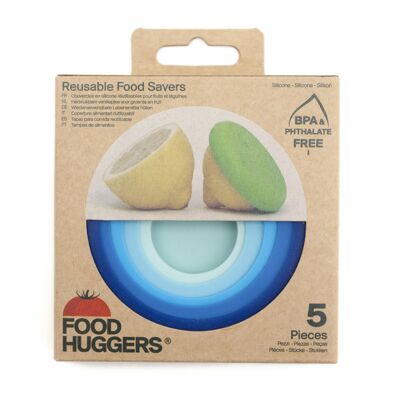 FOOD HUGGERS ® - lot de 5 bleu glacier