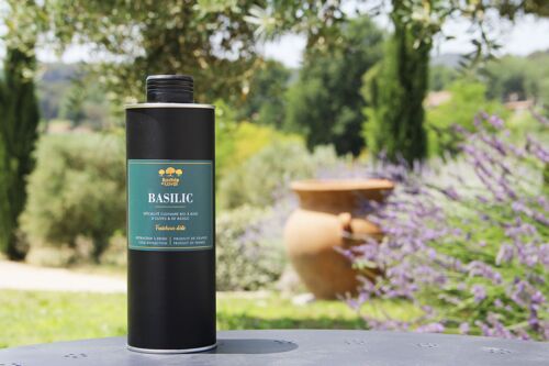 Huile d'olive Basilic 50cl bidon - France / Aromatisée