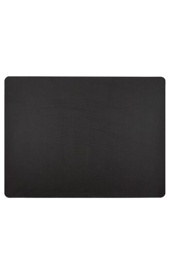 Sous-main en cuir de vachette, noir, 70 x 50 cm 2