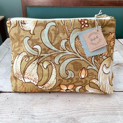 Large Golden Lily toiletry bag