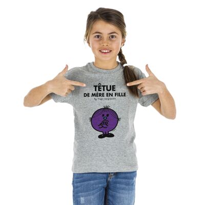 MOTHER OF A DAUGHTER HEATED GRAY HEATHER TSHIRT - Kid