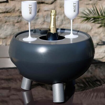 Drinks Cooler – Short + Champagne Tray / Colour: Charcoal