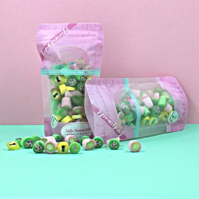Sweet bunny school : bonbons faits à la main dans un doypack