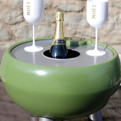 Getränkekühler – Kurz + Champagnertablett / Farbe: Oliv