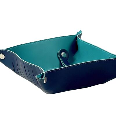 2-IN-1 glasses case & storage tray PETROL/DARK BLUE