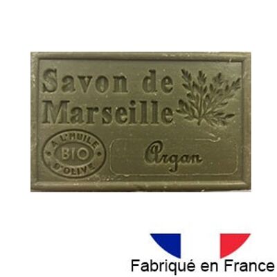 Marseille soap with organic olive oil, argan fragrance