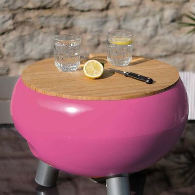 Drinks Cooler – Short + Champagne Tray and Lid / Colour: Peony