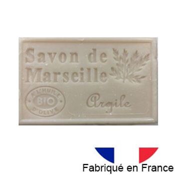 Savon de Marseille à l'huile d'olive bio parfum argile 1