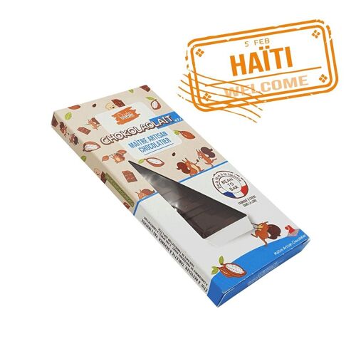 Tablette de chocolat au LAIT – Bean to Bar – Origine Haïti 47%