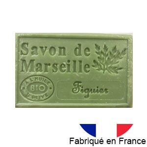 Marseille soap with organic olive oil - Fig tree fragrance - 125g