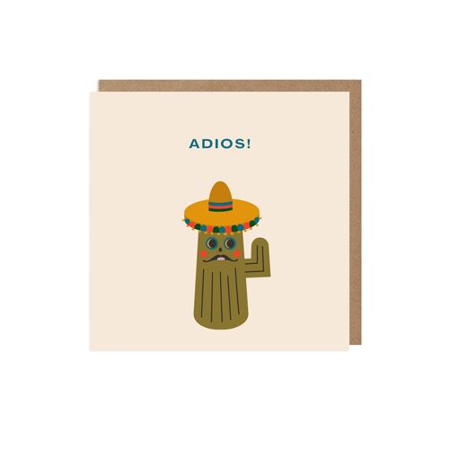 Adios Cactus Leaving Card