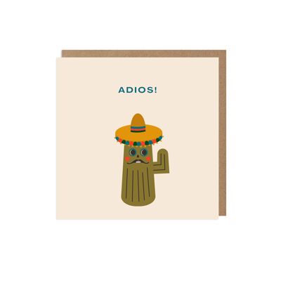 Adios Cactus Leaving Card