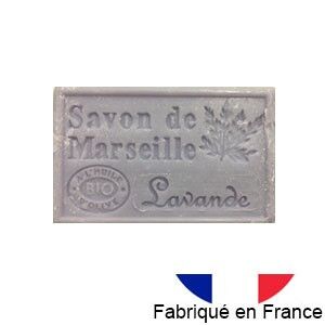 Marseille soap with organic olive oil - Lavender fragrance - 125g