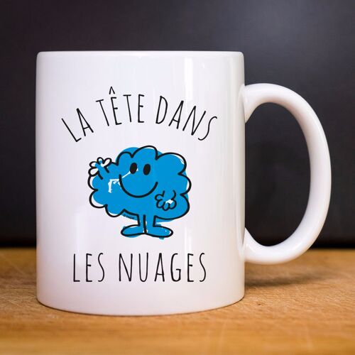 MUG BLANC La tête dans les nuages