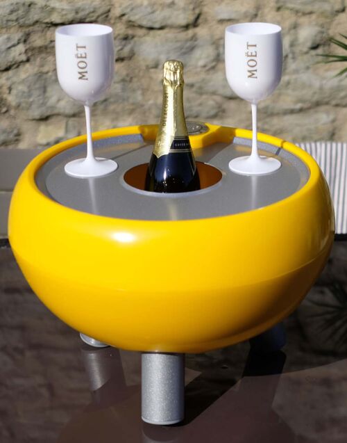 Drinks Cooler – Short + Champagne Tray and Lid / Colour: Egg Yolk