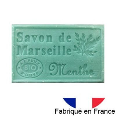 Savon de Marseille à l'huile d'olive bio parfum menthe