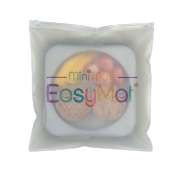 Assiette ventouse bébé ouverte portable (EasyMat MiniMax) - Gris 6