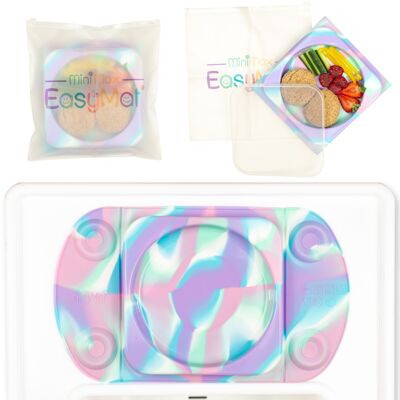 Portable Open Baby Suction Plate (EasyMat MiniMax) - Unicorn