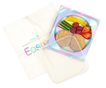 Assiette ventouse bébé ouverte portable (EasyMat MiniMax) - Licorne 4