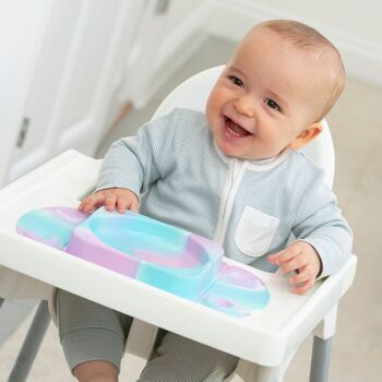 Assiette ventouse bébé ouverte portable (EasyMat MiniMax) - Licorne 5