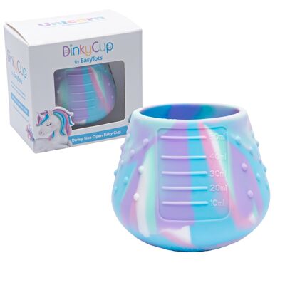 Tasse de sevrage ouverte pour bébé (DinkyCup – Licorne)