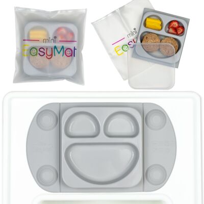 EasyMat Mini piastra di aspirazione portatile con coperchio e custodia (grigio)