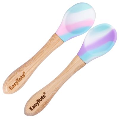 2 pack bamboo spoons (Unicorn)