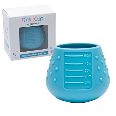 Tasse de sevrage ouverte pour bébé (DinkyCup – Bleu sarcelle)
