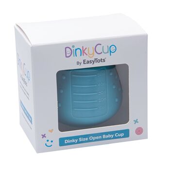 Tasse de sevrage ouverte pour bébé (DinkyCup – Bleu sarcelle) 4