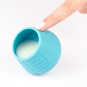 Tasse de sevrage ouverte pour bébé (DinkyCup – Bleu sarcelle) 5