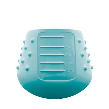 DinkyCup – Gobelet de sevrage ouvert pour bébé (toutes les couleurs) - Bleu sarcelle 2