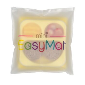 Assiette ventouse divisée portable pour bébé (EasyMat Mini) - Bouton d'or 5