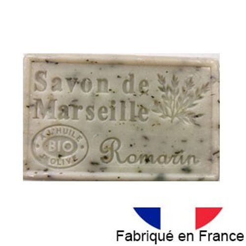Savon de Marseille à l'huile d'olive BIO - parfum Romarin - 125gr
