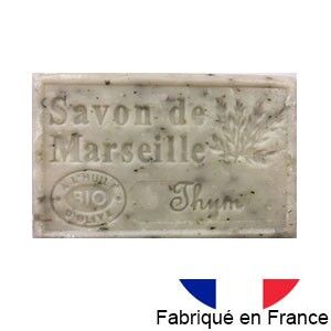 Marseille soap with organic olive oil - Thyme fragrance - 125g