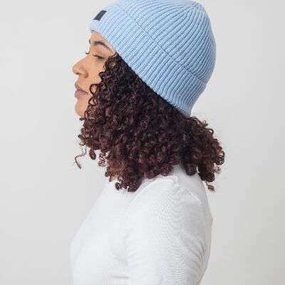 Absolute Sky Blue Satin Lined Beanie