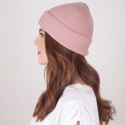 Absolute Dusted Rose Satin Lined Beanie
