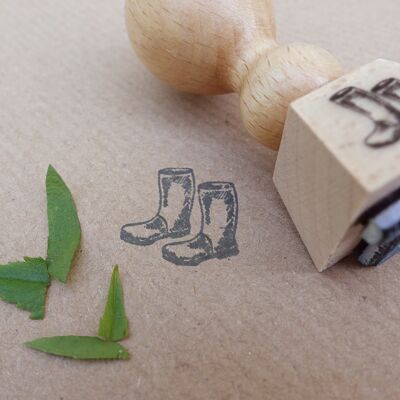 rubber boots stamp