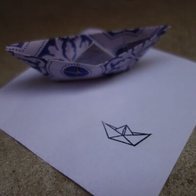 Stamp "Paper Ship"