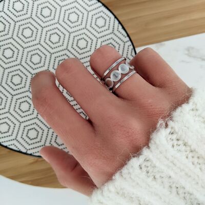 Ginette silver ring