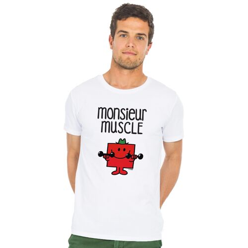 Tshirt blanc monsieur muscle